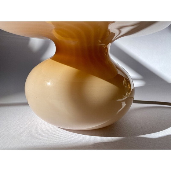 Image 1 of Vintage pink Murano glass swirl lamp, Italy 1970s