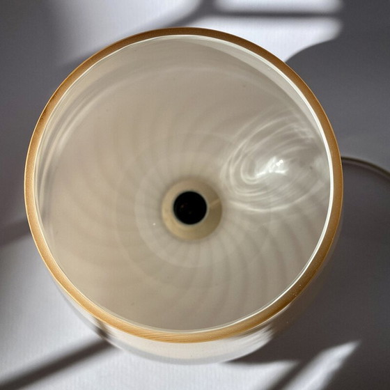 Image 1 of Vintage pink Murano glass swirl lamp, Italy 1970s