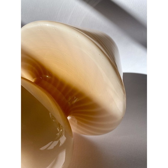 Image 1 of Vintage pink Murano glass swirl lamp, Italy 1970s