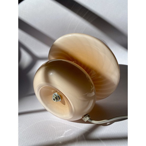 Image 1 of Vintage pink Murano glass swirl lamp, Italy 1970s