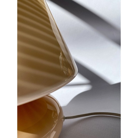 Image 1 of Vintage pink Murano glass swirl lamp, Italy 1970s