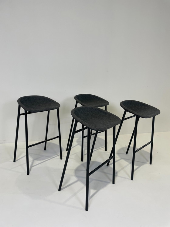 Image 1 of 4x De Vorm LJ 3 PET Felt Bar Stool