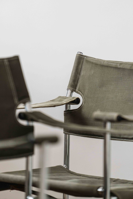 Image 1 of 2x Sigurd Ressell et Cato Mansrud "Irafas" Safari Chairs