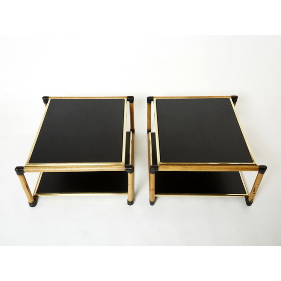 Image 1 of Coppia di tavolini vintage italiani di Alberto Smania, 1970