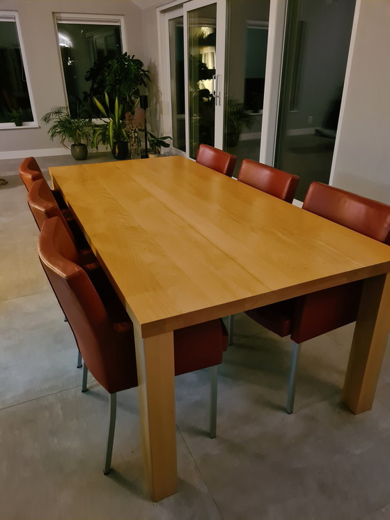 Image 1 of Solid Beech Dining Room Table 210X100