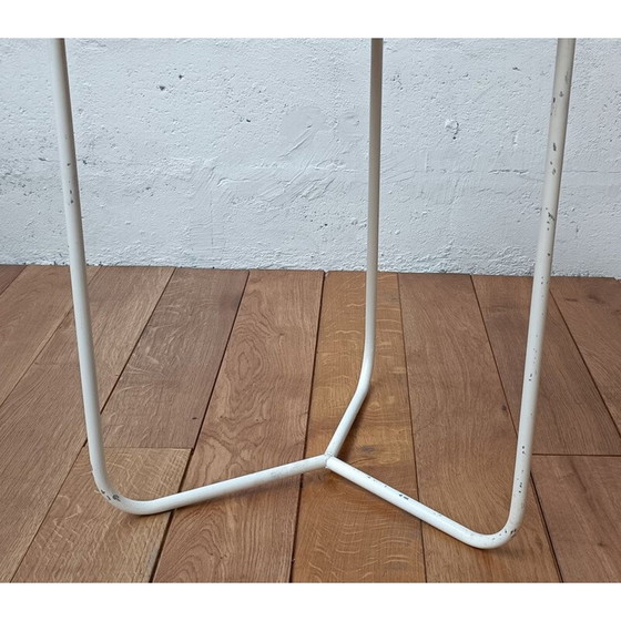 Image 1 of Pair of vintage side tables in raw wood and metal