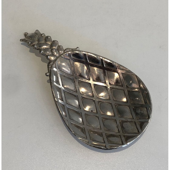 Image 1 of Vintage silver plated pocket pineapple, France 1970