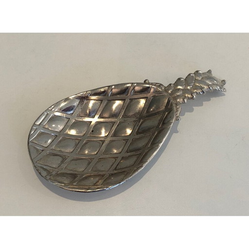 Vintage silver plated pocket pineapple, France 1970