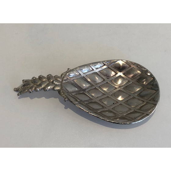 Image 1 of Vintage silver plated pocket pineapple, France 1970