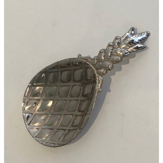 Image 1 of Vintage silver plated pocket pineapple, France 1970