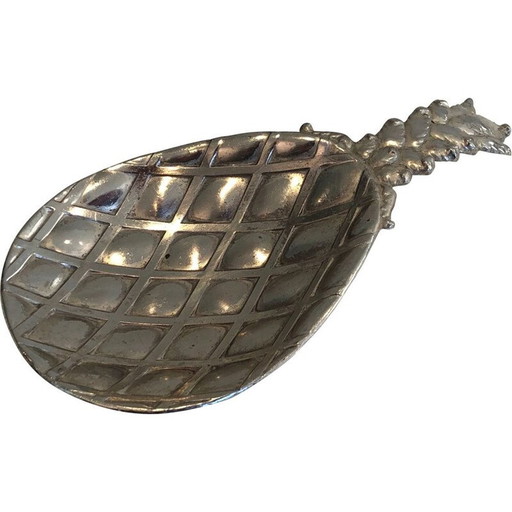 Vintage silver plated pocket pineapple, France 1970