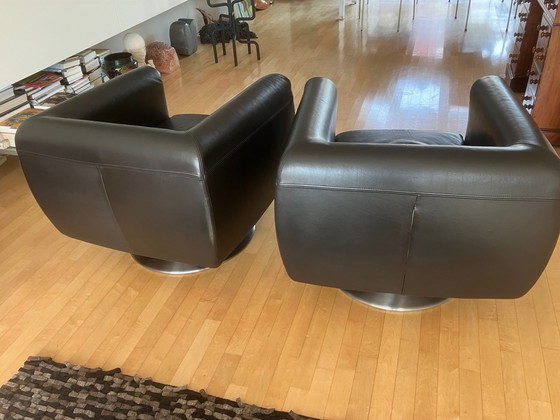 Image 1 of 2x Gelderland swivel chairs