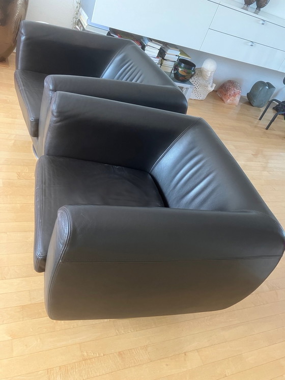 Image 1 of 2x Gelderland swivel chairs