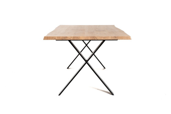 Image 1 of Micheldenolf Trunk Table With Metal X Legs