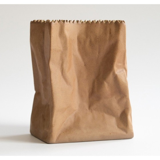 Image 1 of Vintage “Paper Bag” vase by Tapio Wirkkala for Rosenthal, Germany 1970
