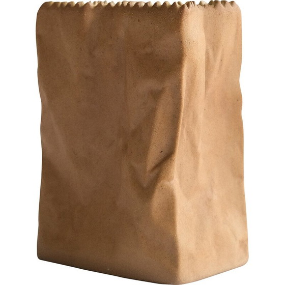 Image 1 of Vintage “Paper Bag” vase by Tapio Wirkkala for Rosenthal, Germany 1970