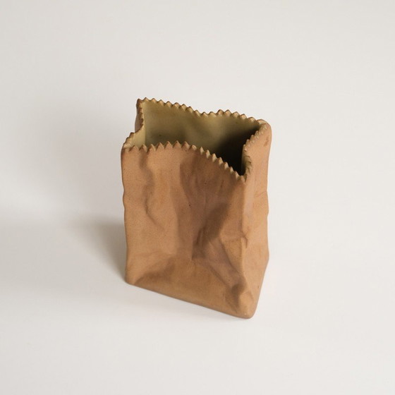 Image 1 of Vintage “Paper Bag” vase by Tapio Wirkkala for Rosenthal, Germany 1970