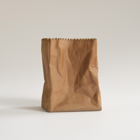 Image 1 of Vintage “Paper Bag” vase by Tapio Wirkkala for Rosenthal, Germany 1970