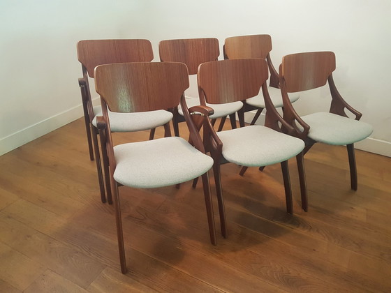 Image 1 of 6x dining chairs by Arne Hovmand Olsen