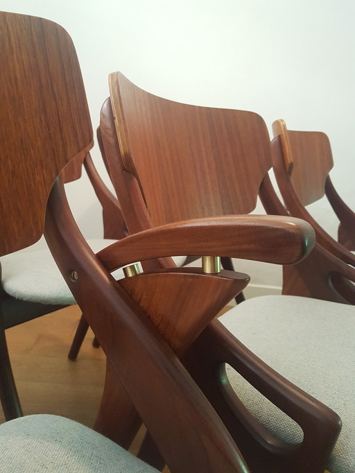 6x chaises de salle à manger par Arne Hovmand Olsen