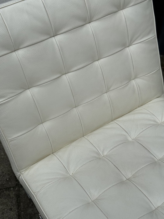 Image 1 of Pair Of Barcelona Style Leather Chairs