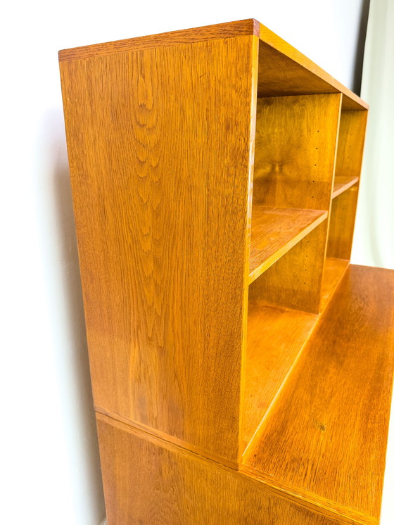 Image 1 of Two-piece oak cabinet by Brouer, 1960s