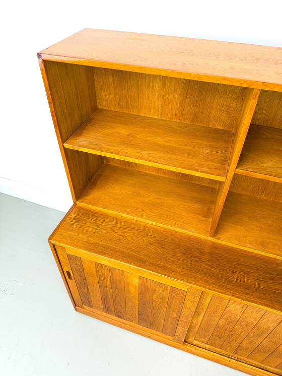 Image 1 of Two-piece oak cabinet by Brouer, 1960s