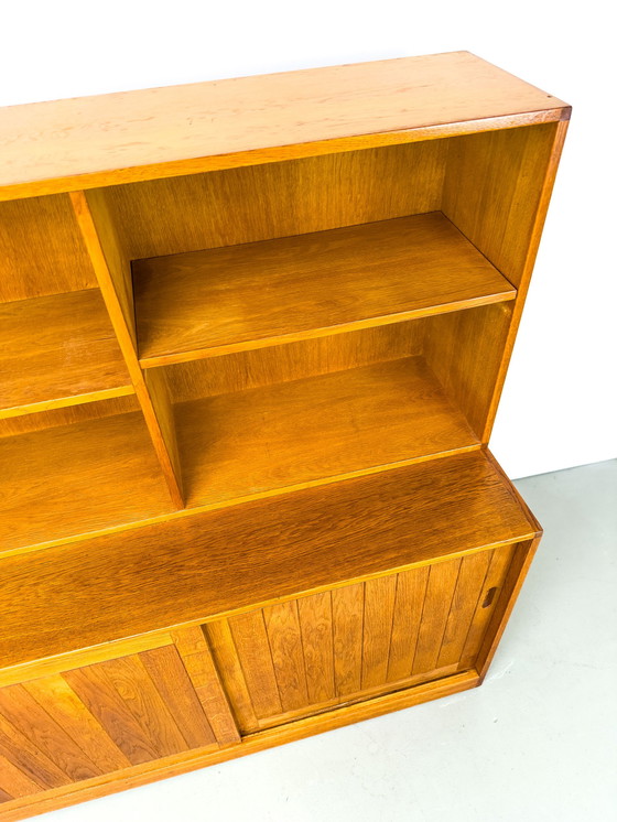 Image 1 of Two-piece oak cabinet by Brouer, 1960s