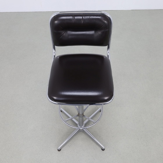 Image 1 of 5x Bar Stool in Chrome 1970s