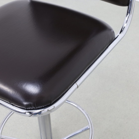 Image 1 of 5x Bar Stool in Chrome 1970s