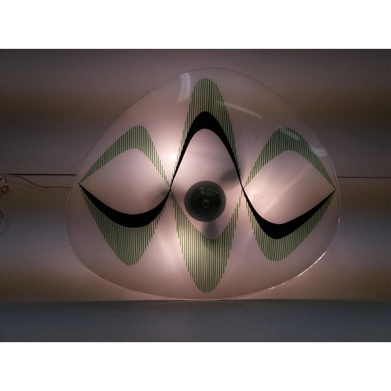 Image 1 of Mid-century glass pendant Napako 1960s