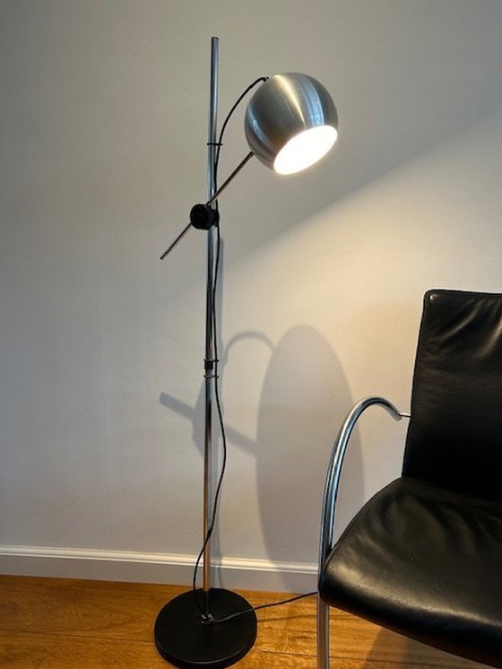 Image 1 of Retro Chrome Floor Lamp