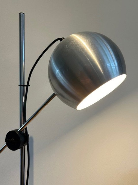 Image 1 of Retro Chrome Floor Lamp