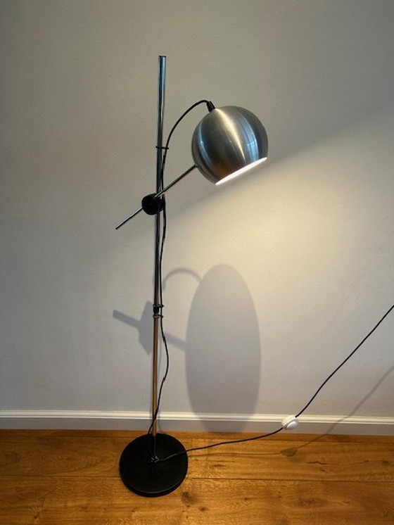 Image 1 of Retro Chrome Floor Lamp