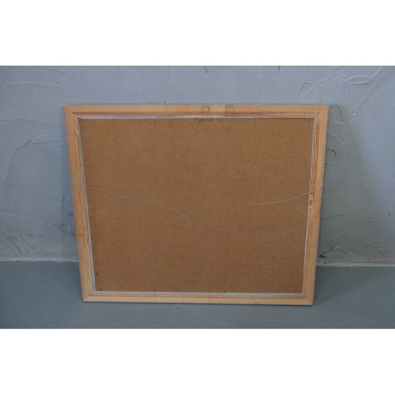 Image 1 of Dipinto a olio su tavola di grande formato, stile scandinavo, raffigurante un paesaggio, realizzato da Gunnar S. Malm, Svezia, 1