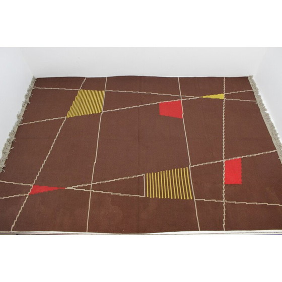Image 1 of Tappeto vintage con disegno geometrico, 1959