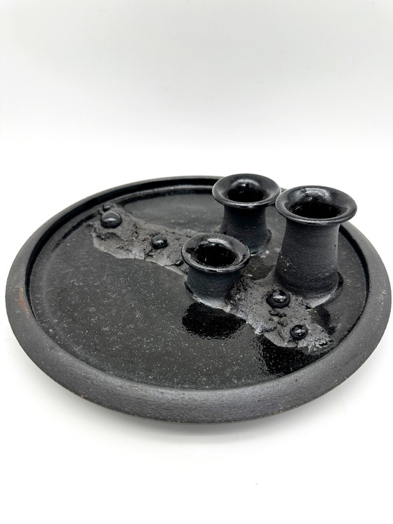 Image 1 of West Germany studio ceramic candlestick