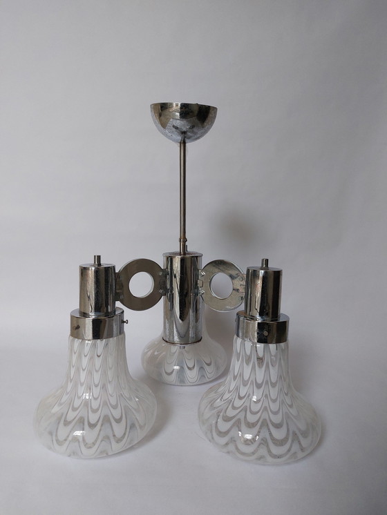 Image 1 of Mid-century century space age ceiling lamp