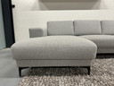 Sofá esquinero de tela U Bank l143x314x200