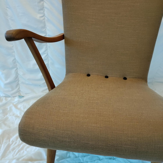 Image 1 of Fauteuil G.J. Van Os, années 1950, retapissé