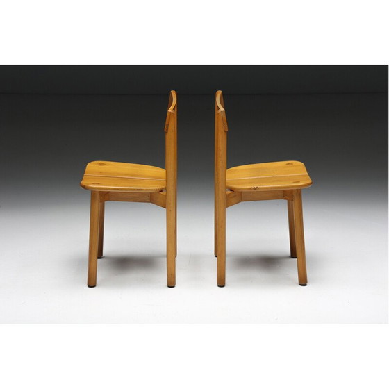 Image 1 of Vintage beech chairs by Pierre Gautier Delaye, France 1965s