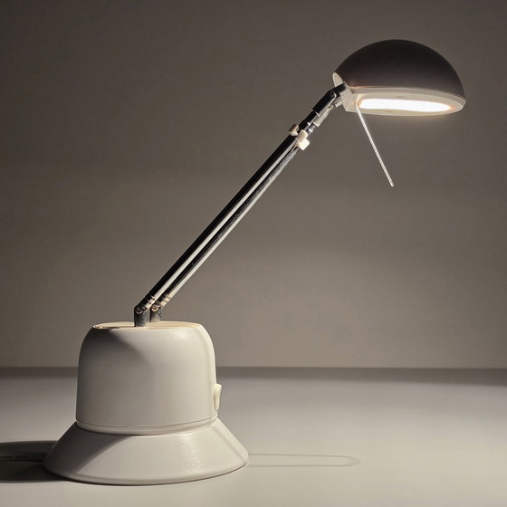 Image 1 of Postmodern Design - Vintage Massive Adjustable Telescopic Antenna Desk Lamp - Retro Table Lamp - Memphis Design - Belgium, 1980S