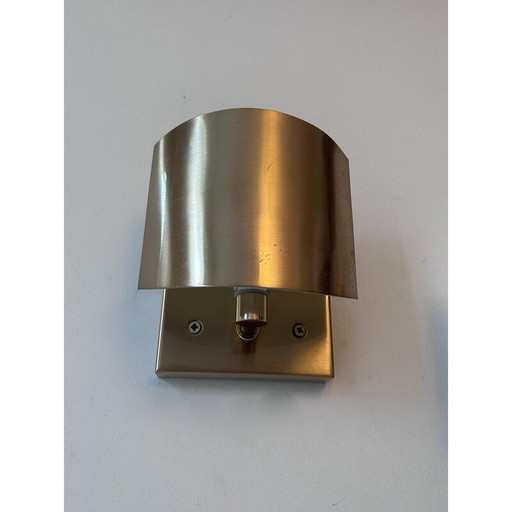 Pair of vintage brass adjustable wall lights for SCE, France 1970