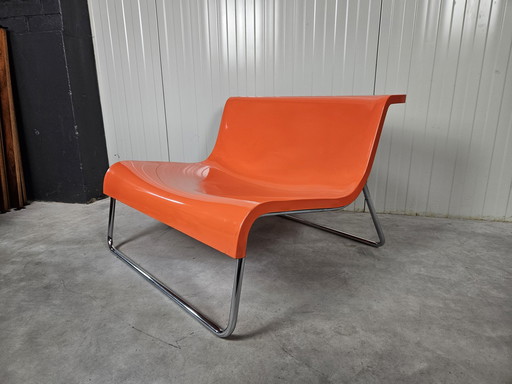 Chaise longue Form Kartell orange
Dimensions : L83.5 x P80 x H61cm
Hauteur de l'assise : H33cm

€395,