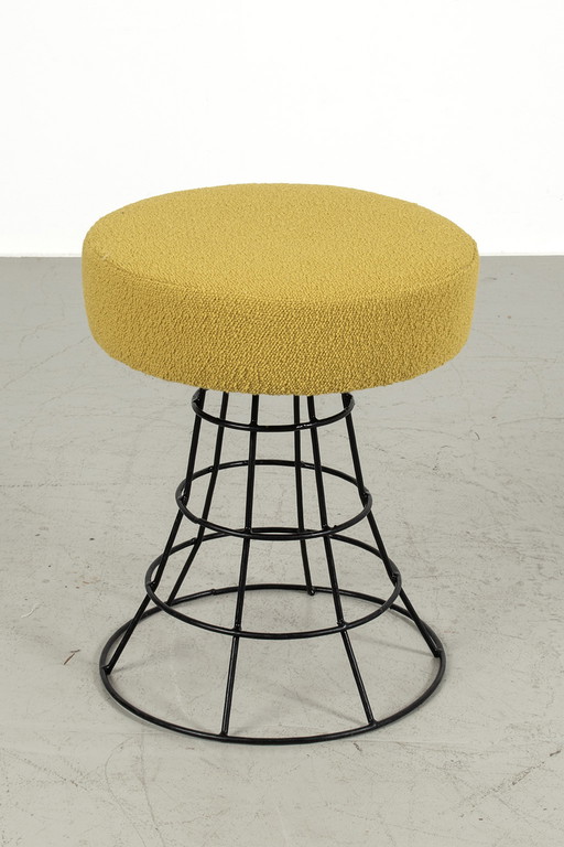 Wire frame stool