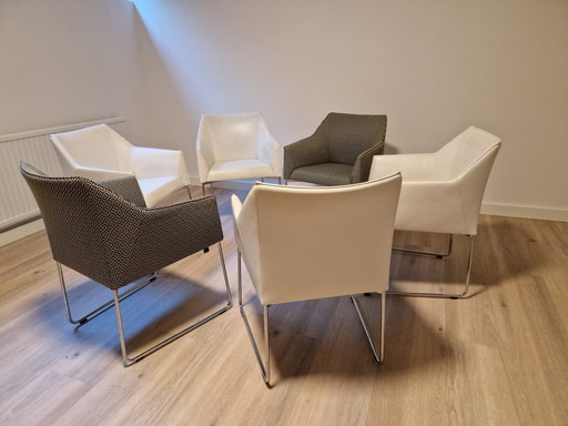 6X Dining Chairs Of The Brand Leolux Model Mara; Excellent Quality, Always Well Maintained;