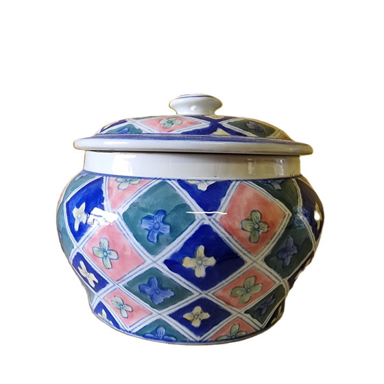 Image 1 of Vintage Ceramic Tuscan Cookie Jar 1980s