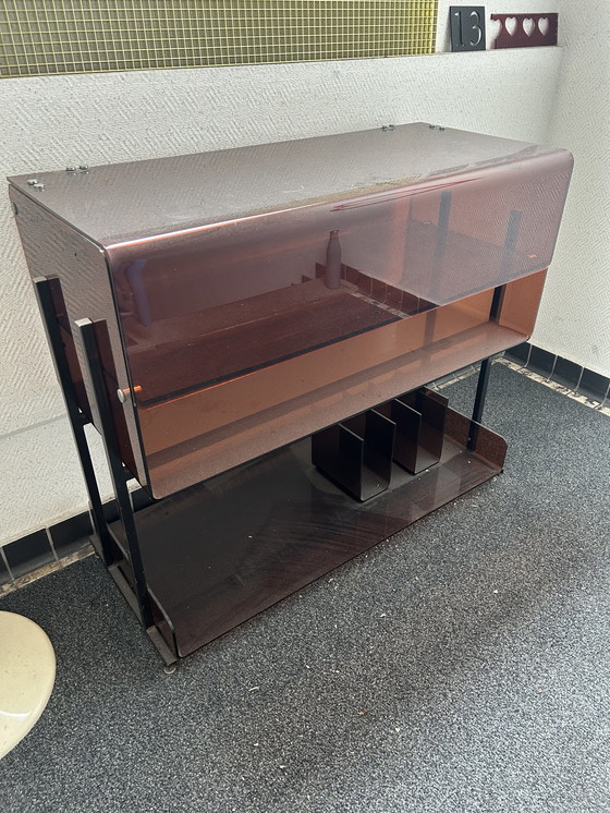 Image 1 of 70s plexiglass record player furniture