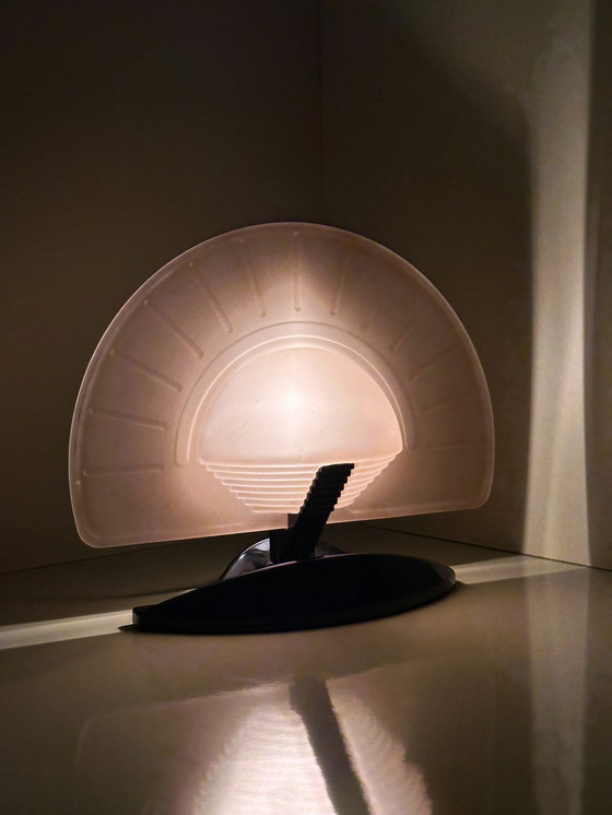 Image 1 of Italian Art Deco fan lamp by Vincenzo Missanelli for Ladue - 1980S