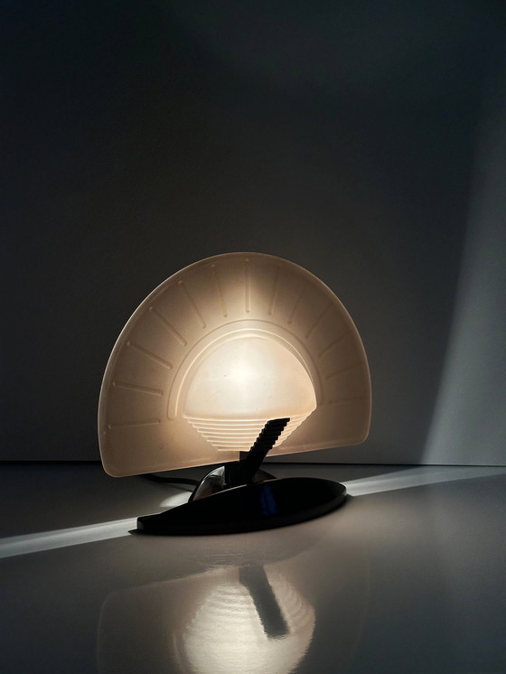 Image 1 of Italian Art Deco fan lamp by Vincenzo Missanelli for Ladue - 1980S